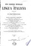 Novo dizionario universale della lingua italianag