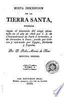 Nueva descripcion de la Tierra Santa