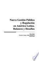 Nueva gestión pública y regulación en América Latina