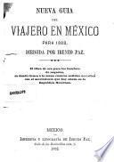 Nueva guía del viajero en Mexico para 1883