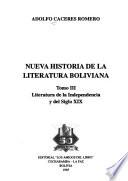 Nueva historia de la literatura boliviana