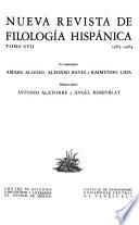 Nueva revista de filología hispánica