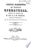 Nuevos elementos de medicina operatoria