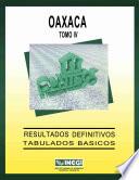Oaxaca. Conteo de Población y Vivienda, 1995. Resultados definitivos. Tabulados básicos. Tomo IV