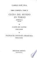 Obra completa: Glosa del mundo en torno artćulos, 2 (1944-1959)