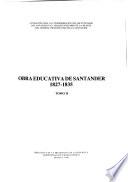 Obra educativa de Santander: 1827-1835