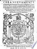 Obra neuvamente compuesta, por Francisco Gonzalez de Figueroa, privado de la vista, vezino de la ciudad de Murcia: donde se trata, la milagrosa y senalada victoria, que por la misericordia de Dios tuuo, el escelentissimo senor, don Fernando de Toledo, Ducque de Alua, y visorey del condado de Flandes, contra los luteranos