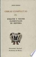 Obras completas. 9. Ensayos y textos elementales de historia