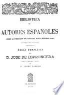 Obras completas de D. José de Espronceda