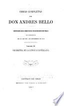 Obras completas de don Andrés Bello