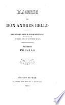 Obras completas de don Andrés Bello