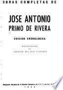 Obras completas de José Antonio Primo de Rivera