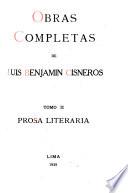 Obras completas de Luis Benjamín Cisneros