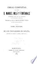 Obras completas del Doctor d. Manuel Milá y Fontanals ...