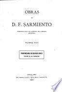 Obras de D.F. Sarmiento: Provinciano en Buenos Aires; porteño en las provincias. 1897