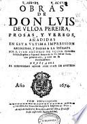 Obras de don Luis de Vlloa Pereira