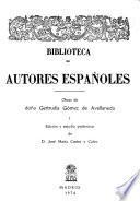 Obras de doña Gertrudis Gómez de Avellaneda