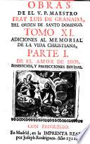 Obras de el V.P. maestro Fray Luis de Granada ... tomo 1. \-27.!