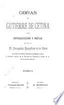 Obras de Gutierre de Cetina