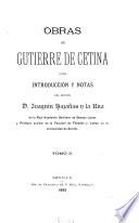 Obras de Gutierre de Cetina