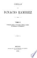 Obras de Ignacio Ramírez
