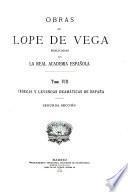 Obras de Lope de Vega ; publicadas por la Real Academia Española: Crónicas y leyendas dramáticas de Espana. Sec. 1-6