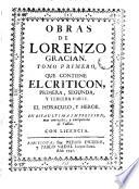 Obras de Lorenzo Gracián, 1
