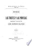 Obras de Ovidio: Las Tristes y las pónticas