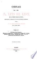 Obras del P. Mtro. Fr. Luis de León...