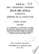 Obras del venerable maestro Juan de Avila ...