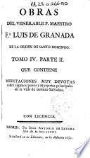 Obras del Venerable P. Maestro Fr. Luis de Granada de la Orden de Santo Domingo