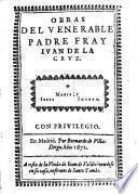 Obras del venerable padre fray Ivan de la Cruz