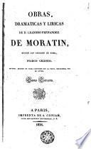 Obras dramáticas y líricas de Moratín, entre los arcades de Roma, Inarco Celenio