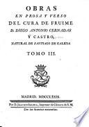 Obras en prosa y verso del Cura de Fruime Diego Antonio Cernadas y Castro