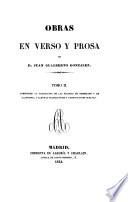 Obras en verso y prosa de D. Juan Gualberto Gonzalez