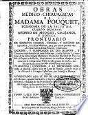 Obras medico-chirurgicas de Madama Fouquet