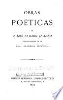 Obras poéticas de d. José Antonio Calcaño