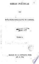 Obras poéticas de María Rosa Gálvez de Cabrera