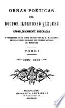 Obras poéticas del doctor Ildefonso Vázquez