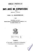 Obras poeticas “de Don Jose de Espronceda”