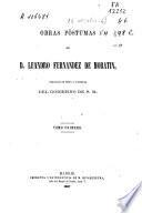 Obras póstumas de D. Leandro Fernandez de Moratin