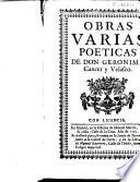 Obras varias poeticas