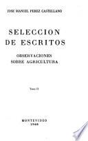 Observaciones sobre agricultura