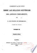 Observaciones sobre las bellezas históricas del Antiguo Testamento