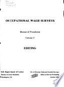 Occupational Wage Surveys: Editing