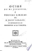 Ocios de mi juventud, ó Poesias liricas
