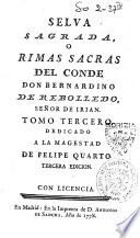 Ocios del Conde don Bernardino de Rebolledo, senor de Irian. Tomo primero \-tercero!