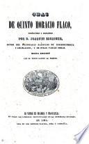 Odas de Quinto Horacio Flaco, traducidas y anotadas por D. Joaquin Escriche ..