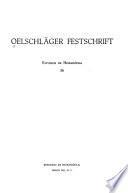 Oelschläger Festschrift