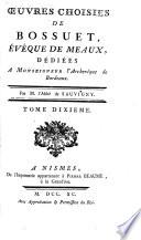 Oeuvre choisies de Bossuet, évêque de Meaux